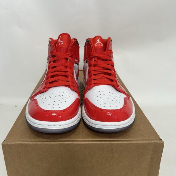 Nike Air Jordan 1 Retro Mid SE “Barcelona Sweater Red White” main image 4